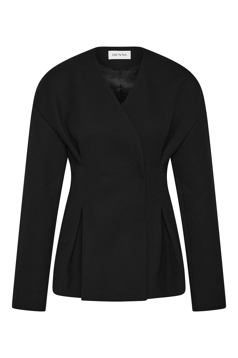 Farah Collarless Blazer - Image 7