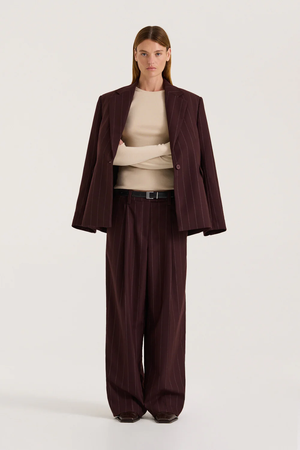 Portia Pinstripe Pant - Image 6