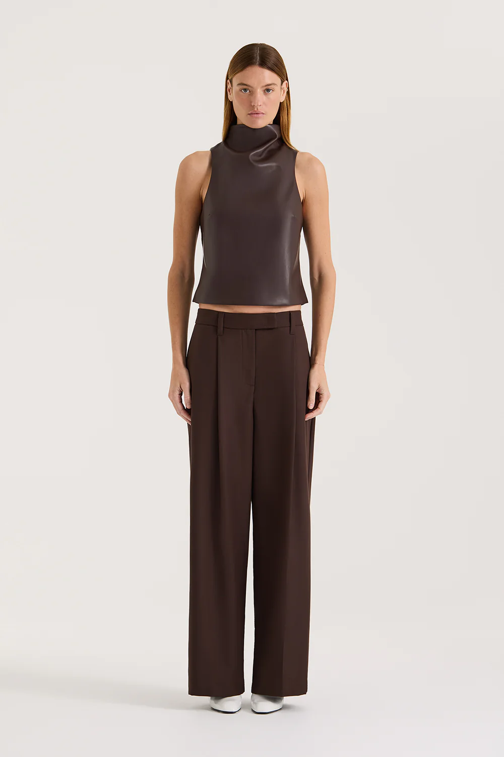 Portia PU Leather Top