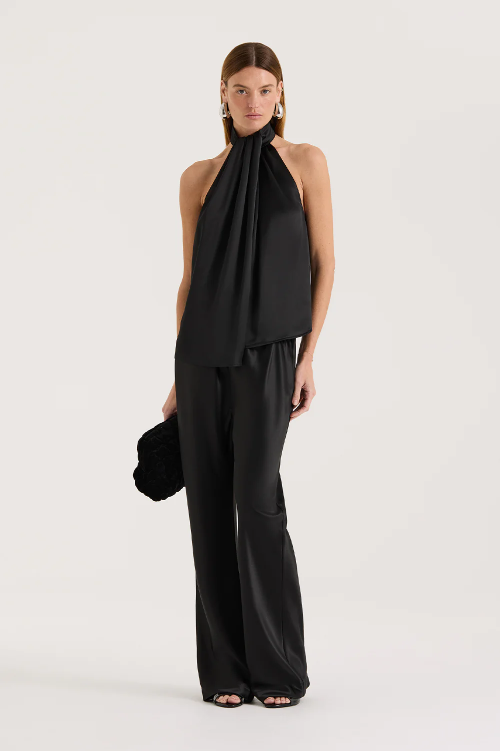 Silver Satin Blouse