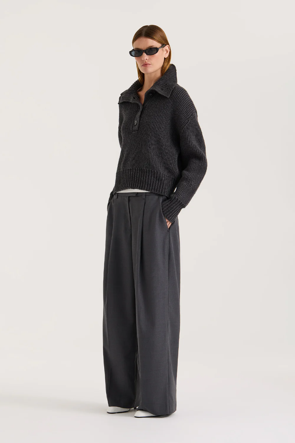 Sura Knit Button Up